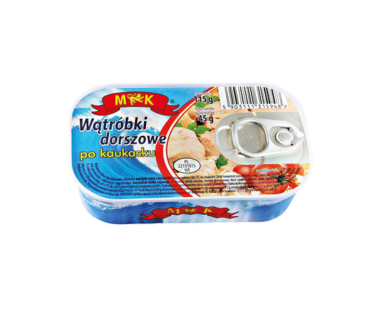 Wątróbki dorszowe po kaukasku  MK
