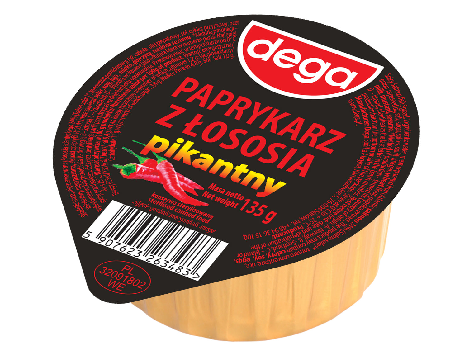 Paprykarz z Łososia pikantny DEGA